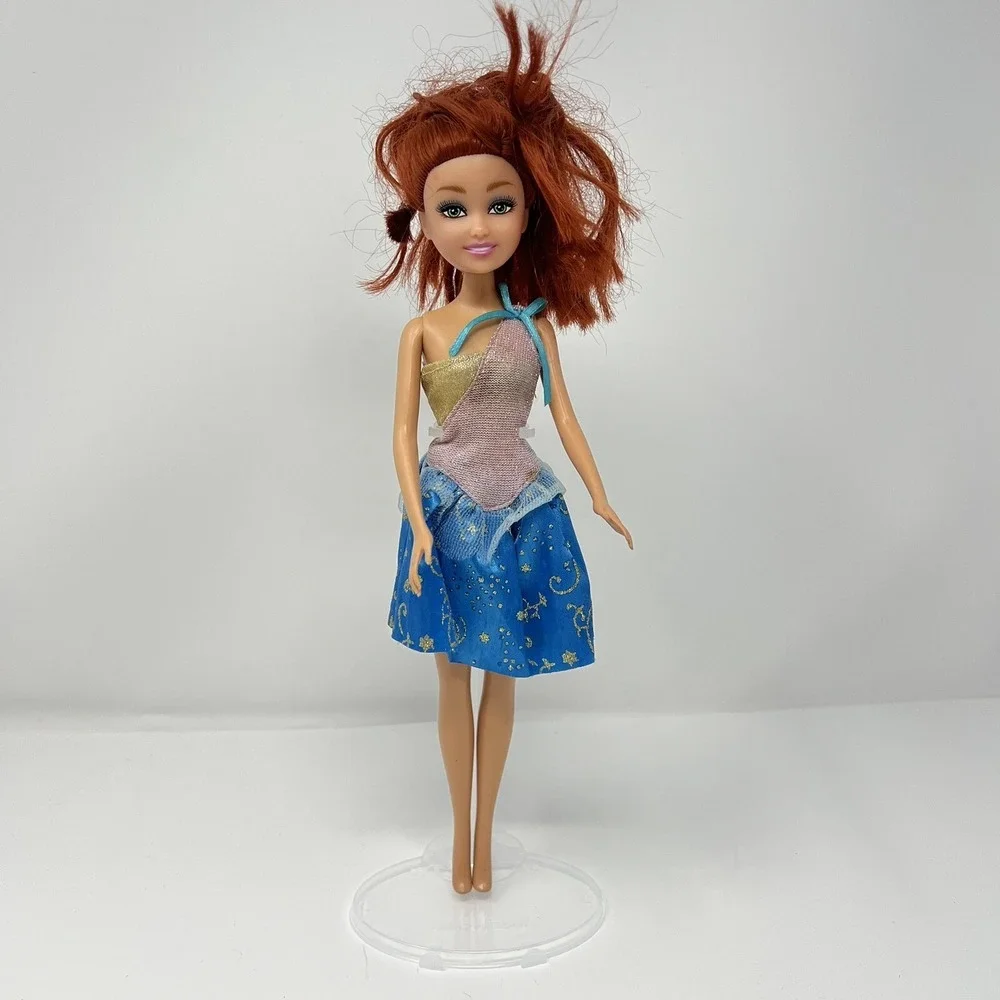 Zuru Sparkle Girlz Fashion Fantasy Doll Collection Red Hair Doll Pink Blue Dress